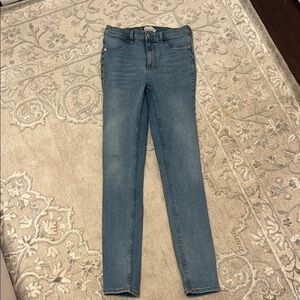 Free People Blue Skinny Jeans Stretch Fit